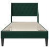 vidaXL Estrutura da Cama com cabeceira Verde Escuro 80 x 200 cm Veludo