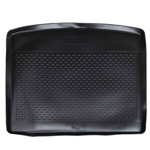 vidaXL Tapete de Porta-Malas Preto Borracha