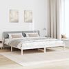 vidaXL Estrutura da cama Branco e cinza claro 150 x 200 cm