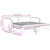 vidaXL Sof&aacute;-cama + gavet&atilde;o/colch&otilde;es 100x200cm tecido cinza-acastanhado