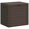 vidaXL Caixa arruma&ccedil;&atilde;o p/ jardim 58,5x46x55 cm polipropileno castanho