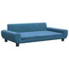 vidaXL Sof&aacute; infantil 100x54x33 cm veludo azul