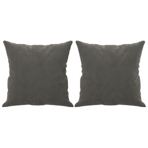 vidaXL Almofadas decorativas 2 pcs 40x40 cm veludo cinzento-escuro
