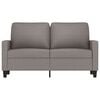 vidaXL Sof&aacute; de 2 lugares tecido 120 cm cinzento-acastanhado