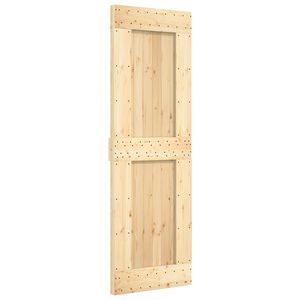 vidaXL Porta Deslizante NARVIK Natural e Preto 70 x 210 cm (152,5 cm)