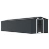 vidaXL Abrigo de jardim 257x779x181 cm a&ccedil;o galvanizado antracite