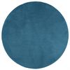 vidaXL Tapete de pelo curto OVIEDO &Oslash; 80 cm turquesa