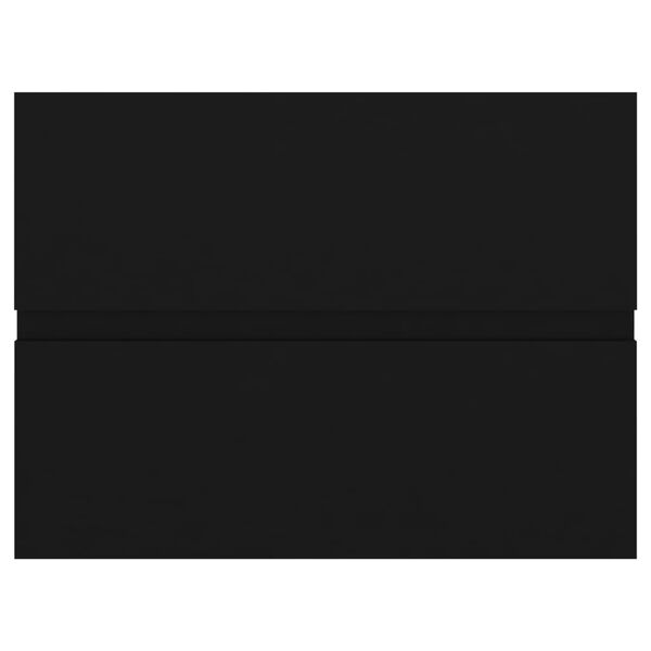 vidaXL Armário de lavatório 60x38,5x45 cm derivados de madeira preto