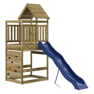 vidaXL Conjunto de brincar para exterior madeira de pinho impregnada