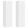 vidaXL M&oacute;veis de TV 2 pcs 30,5x30x110 cm derivados de madeira branco