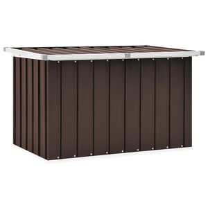 vidaXL Caixa de armazenamento de jardim marrom 109x67x65 cm