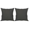 vidaXL Almofadas decorativas 2 pcs 40x40 cm microfibra cinzento-escuro