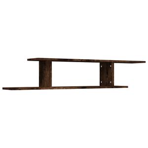 vidaXL Prateleira TV parede 125x18x23cm derivado madeira carvalho fum.