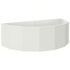 vidaXL Floreira Branco 120 x 60 x 35 cm A&ccedil;o