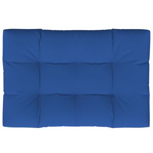 vidaXL Almofad&atilde;o para sof&aacute; de paletes 120x80x12 cm tecido azul real