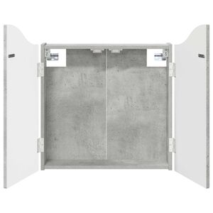 vidaXL Arm&aacute;rio para Dartboard Cinzento Cimento 56 x 12 x 63 cm