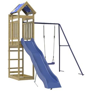 vidaXL Conjunto de brincar para exterior madeira de pinho impregnada
