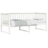 vidaXL Sof&aacute;-cama sem colch&atilde;o 90x200 cm madeira de pinho maci&ccedil;a branco