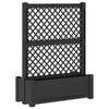 vidaXL Grande Vaso com Treli&ccedil;a Antracite 99,5 x 43 x 133,5 PP