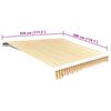 vidaXL Lona para toldo laranja e branco 4,5x3 m