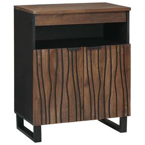 vidaXL Buffet Castanho 60 x 33 x 75 cm Madeira de mangueira maci&ccedil;a