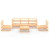 vidaXL 6 pcs conjunto lounge de jardim pinho maci&ccedil;o