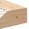 vidaXL Estrutura da Cama Castanho 100 x 220 cm