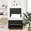 vidaXL Cama Box com colch&atilde;o com cabeceira Preto 100 x 200 cm Veludo