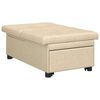 vidaXL Sof&aacute;-cama retr&aacute;til Creme 194 x 50 x 82 cm Contraplacado