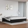 vidaXL Estrutura de cama 200x200 cm couro artificial preto