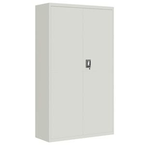 vidaXL Arquivador 105x40x180 cm a&ccedil;o cinzento-claro