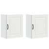 vidaXL Arm&aacute;rios de parede de cozinha 2pcs Kalmar deriv. madeira branco