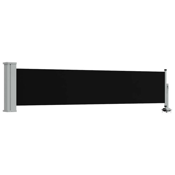 vidaXL Toldo lateral retr&aacute;til para p&aacute;tio 60x300 cm preto
