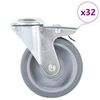 vidaXL 32 pcs rodas girat&oacute;rias com orif&iacute;cio para parafuso 100 mm