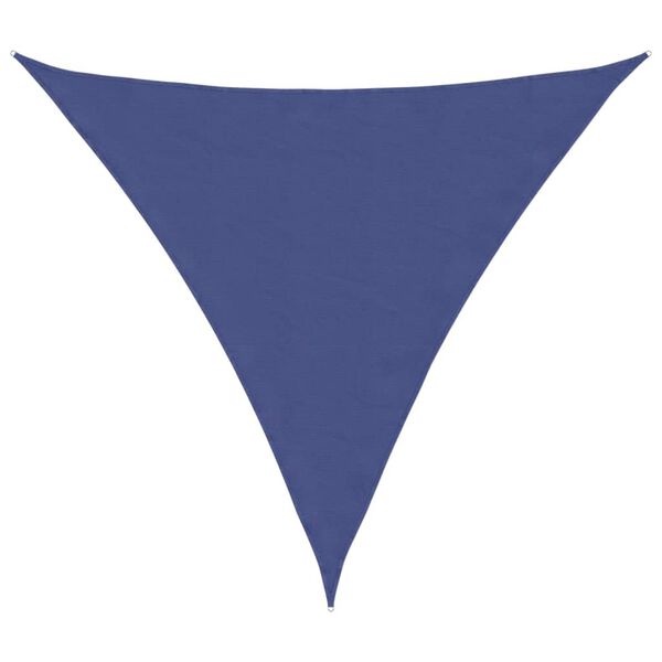 vidaXL Para-sol estilo vela tecido oxford triangular 6x6x6 m azul