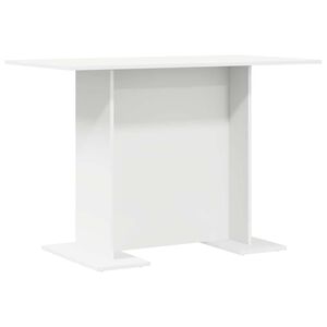 vidaXL Mesa de jantar 110x60x75 cm derivados de madeira branco