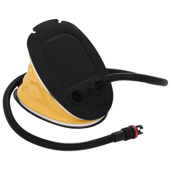 vidaXL Bomba de p&eacute; 26x18 cm PP e PE cinzento e amarelo