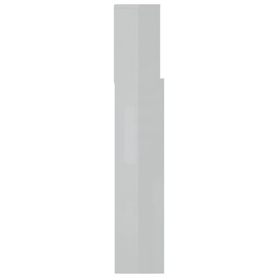vidaXL Armário de cabeceira 120x19x103,5 cm branco brilhante