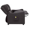 vidaXL Poltrona massagens 2lug. reclin&aacute;vel couro art. preto brilhante