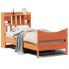 vidaXL Cama sem colch&atilde;o 100x200 cm pinho maci&ccedil;o castanho-mel