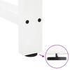vidaXL P&eacute;s para mesa de bar , brancos, 2 pe&ccedil;as, 40x (100-101) cm, a&ccedil;o