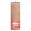 Bolsius Velas r&uacute;sticas cil&iacute;ndricas Shine 4pcs 190x68mm rosa nublado