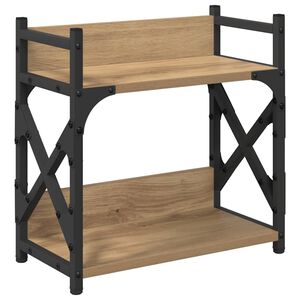 vidaXL Suporte para Impressora Carvalho Artesanal 40 x 20 x 40 cm