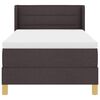 vidaXL Cama Box com colch&atilde;o Marrom Escuro 200 x 90 cm Poli&eacute;ster