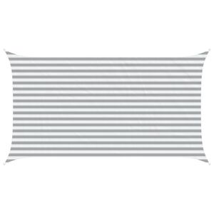vidaXL Vela de sombra solar Cinza Claro e Branco 4,5 x 2,5 m