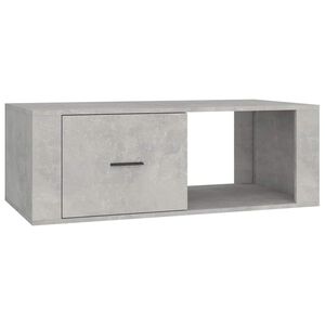 vidaXL Mesa de centro 100x50,5x35 cm derivados madeira cinza cimento