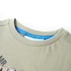 T-shirt infantil caqui-claro 128