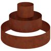 vidaXL Vaso de Jardim Ferro Enferrujado 90 x 90 x 20 cm