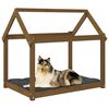 vidaXL Cama para c&atilde;es 101x70x90 cm pinho maci&ccedil;o castanho mel