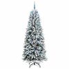 vidaXL &Aacute;rvore de Natal Artificial com 300 LEDs Branco 210 cm